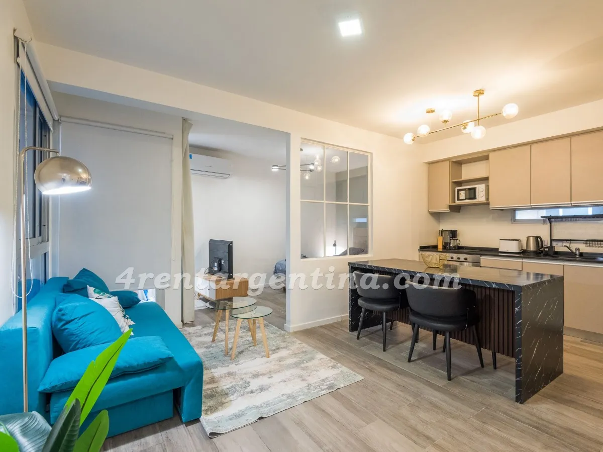 Furnished studio apartment for short-term rental in Recoleta