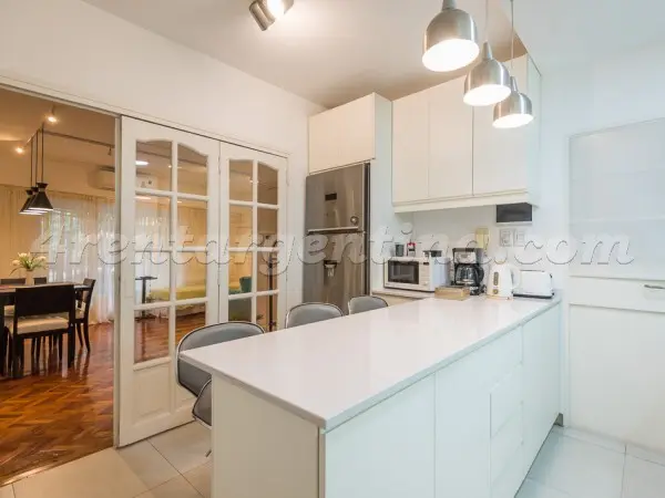 Apartamento mobiliado para alugar temporariamente em Colegiales com 2 quartos