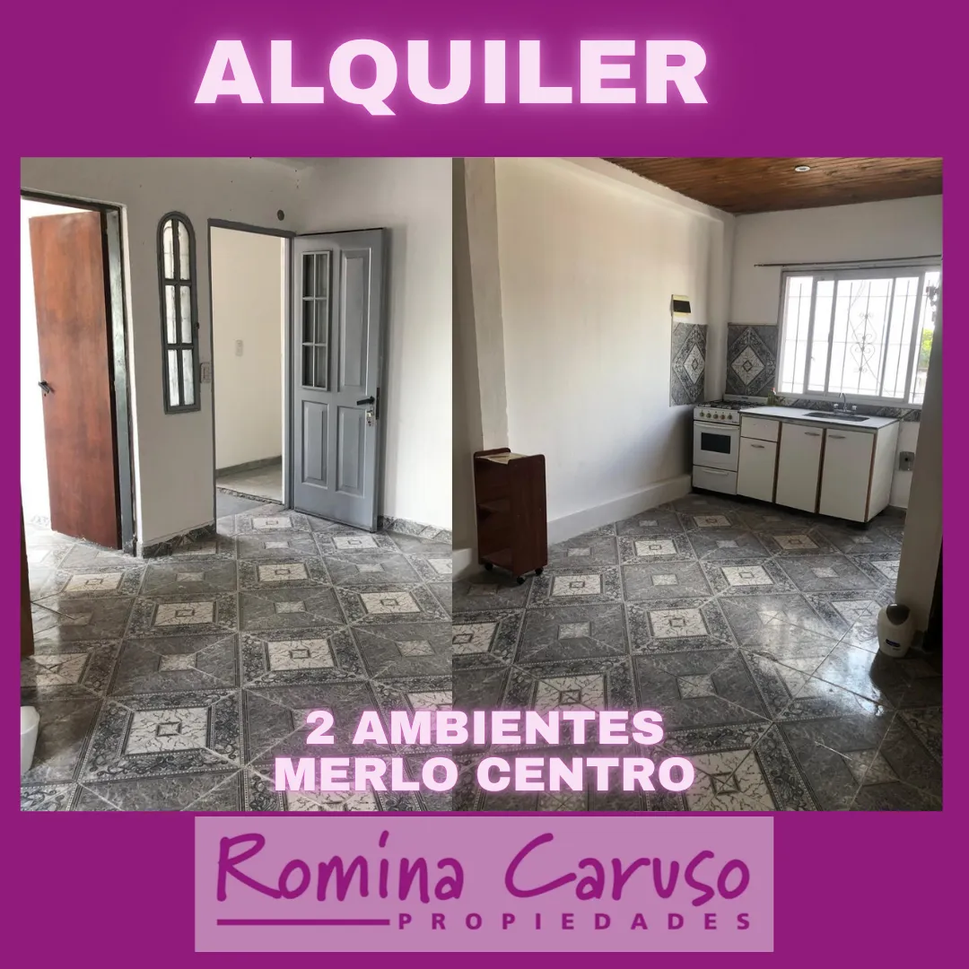 Departamento De 2 Ambientes En Alquiler - Merlo Centro