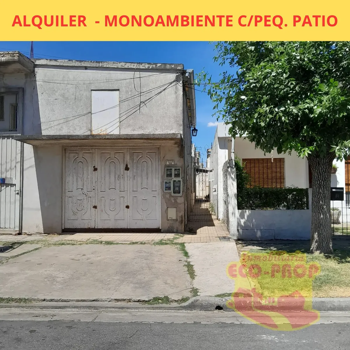 Kitnet de 26 m² com pequeno pátio em Hurlingham