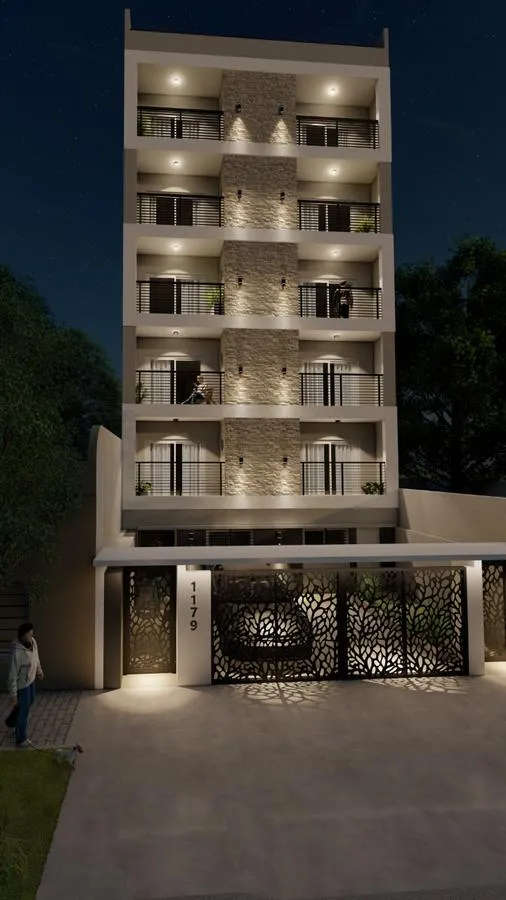 Apartamento de dois ambientes com varanda em Caseros