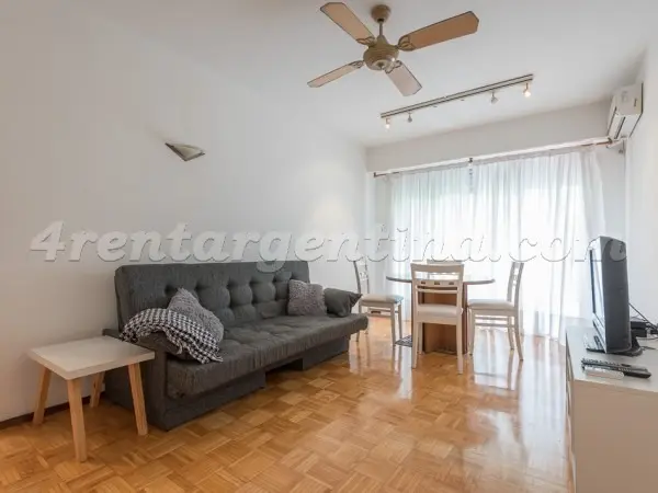 Palermo, balcón, amoblado
