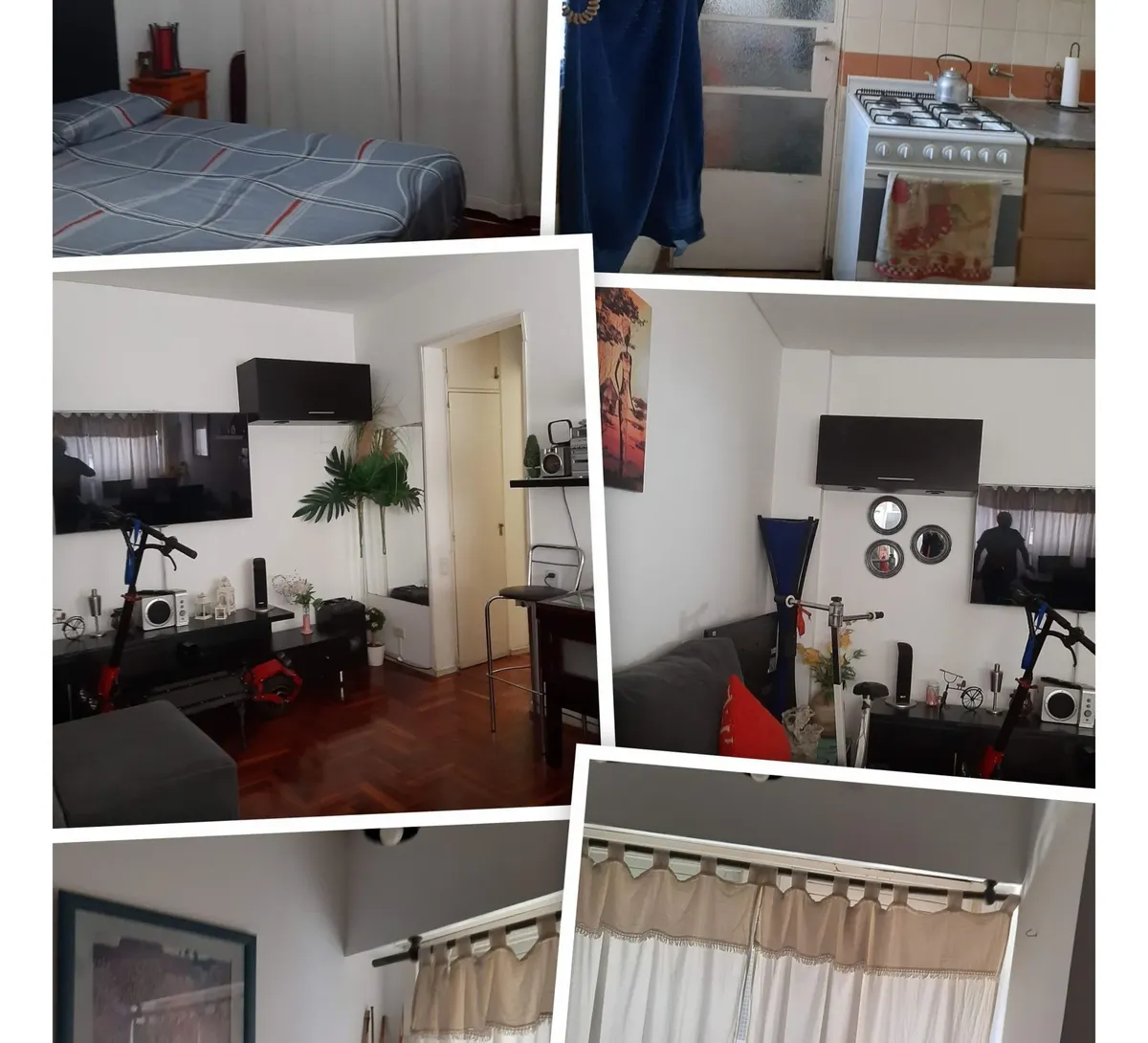 Departamento De 2 Ambientes, Muy Luminoso En Alquiler Excelente Ubicacion A 2 Cuadras De Corrientes Y A Media Cuadra De Estado De Israel, Cerca Subte B , Cocina Separada Y Amplio Lavadero. Parquet