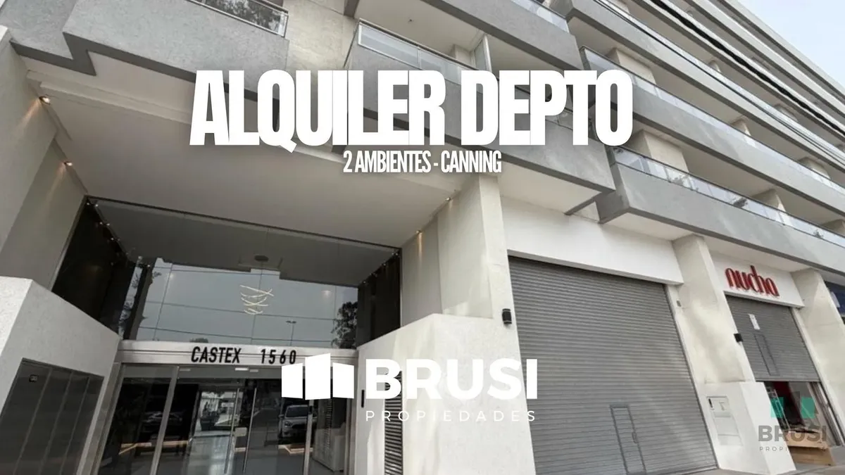Departamento En Alquiler En Canning Center - Canning - 2 Ambientes - A Estrenar