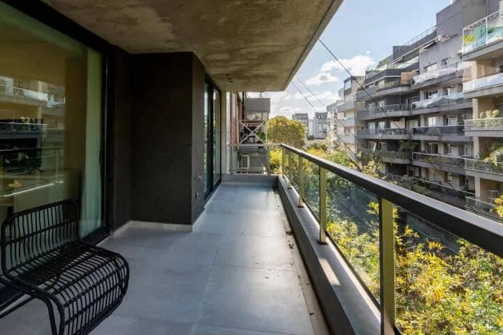 Palermo Hollywood, balcón y amenities