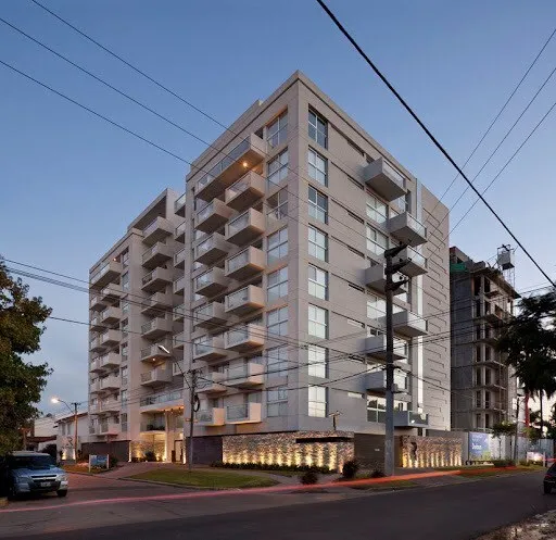 Studio with balcony and amenities