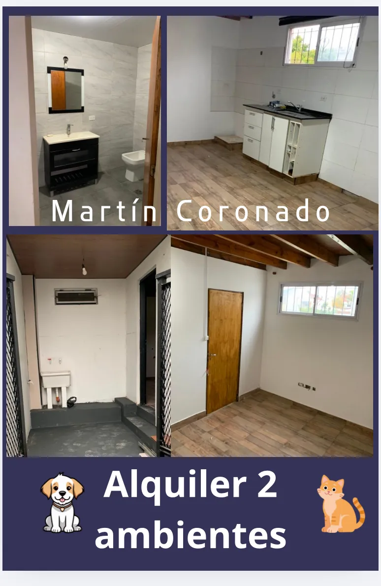 Dpto/ph 2 Ambientes Amplio C/ Patio Lavadero Admite Mascotas. Sin Expensas