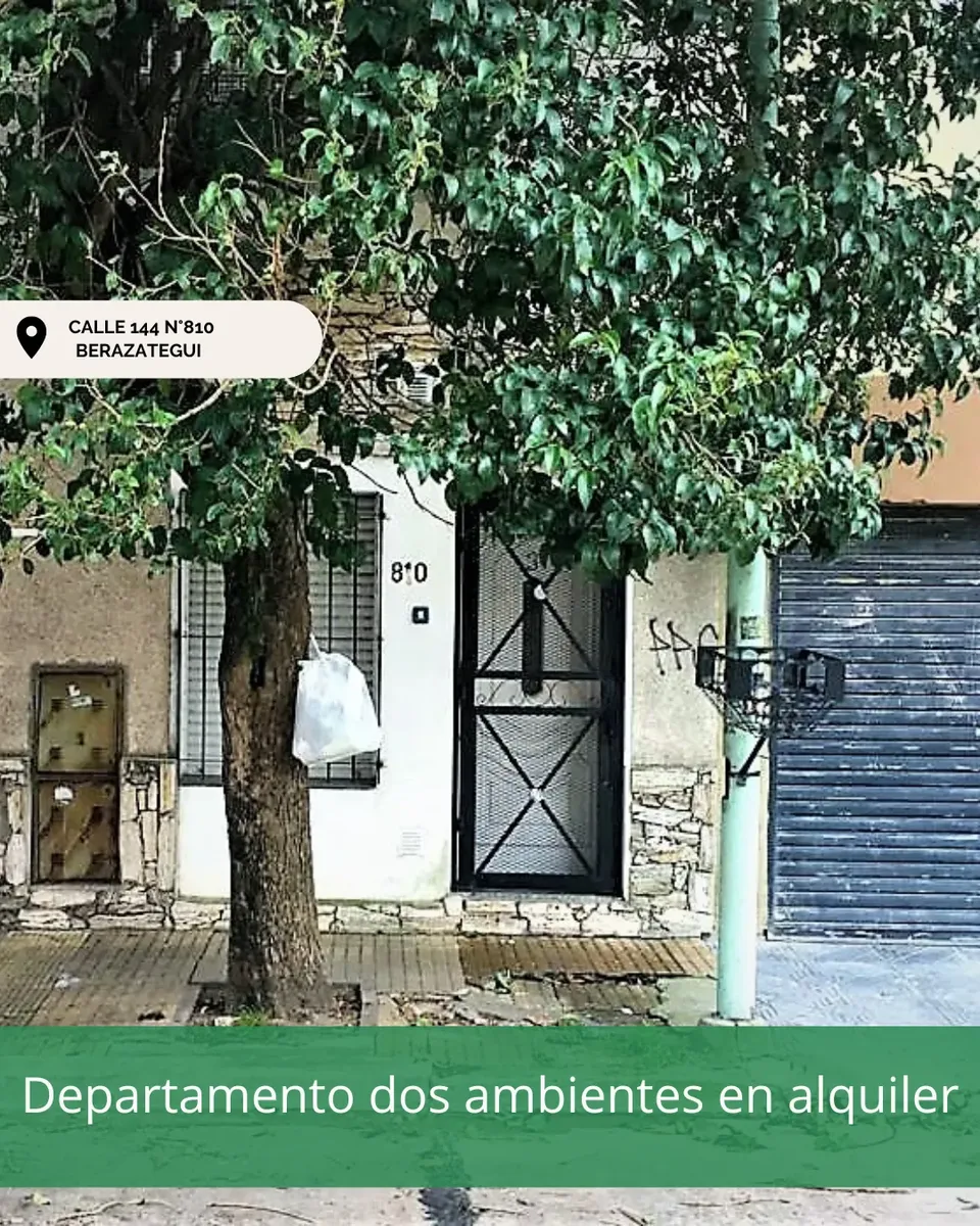 Departamento Dos Ambientes En Alquiler - Berazategui