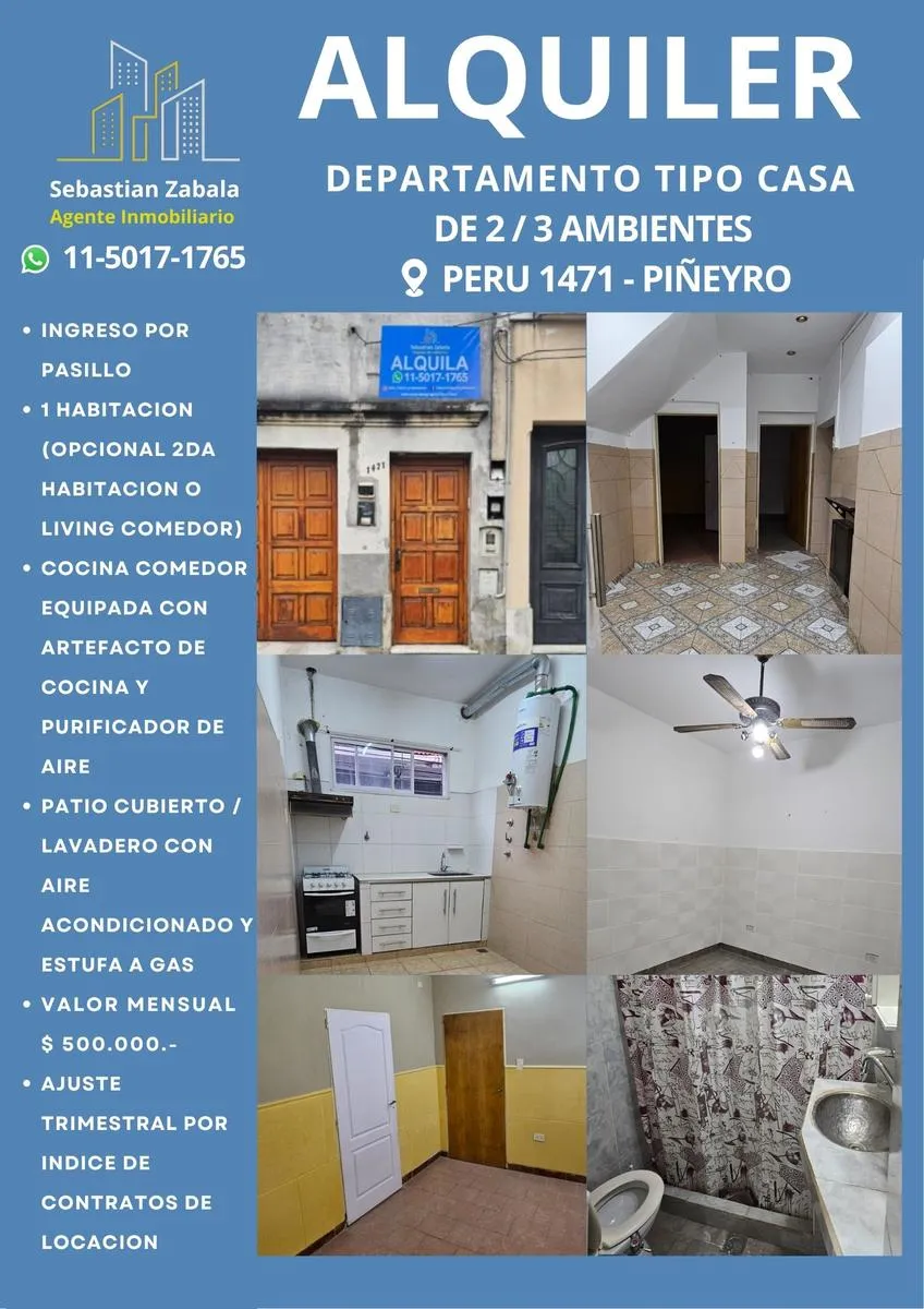 Departamento Tipo Casa En Alquiler (sin Expensas)
