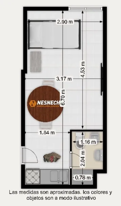 Departamento 1 Ambiente O Monoambiente En Liniers Sobre Avenida Rivadavia Al 10.400