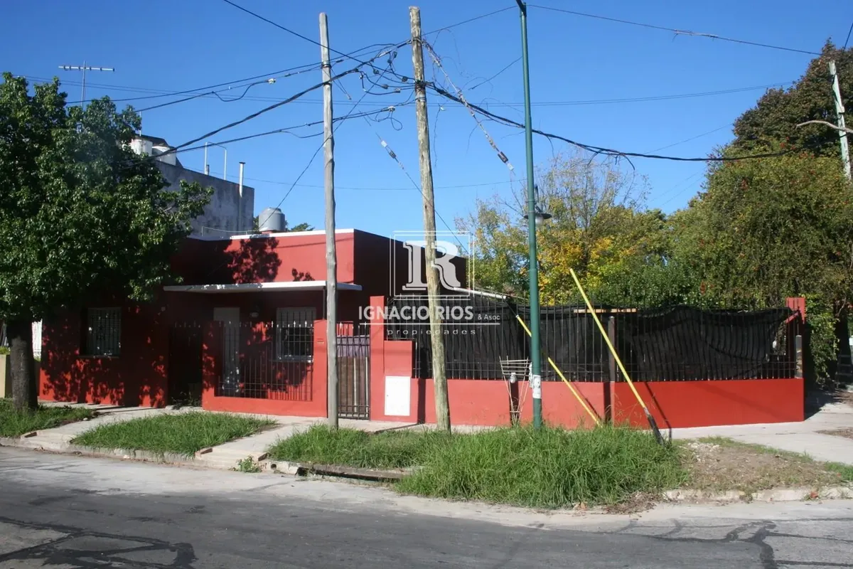 House with garden and grill