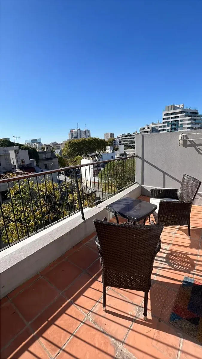 Furnished studio with balcony