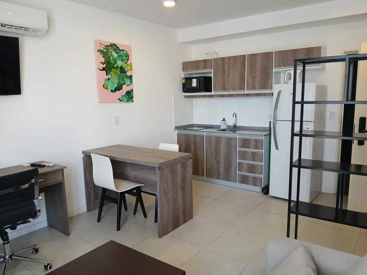 Furnished 6th-floor studio with balcony