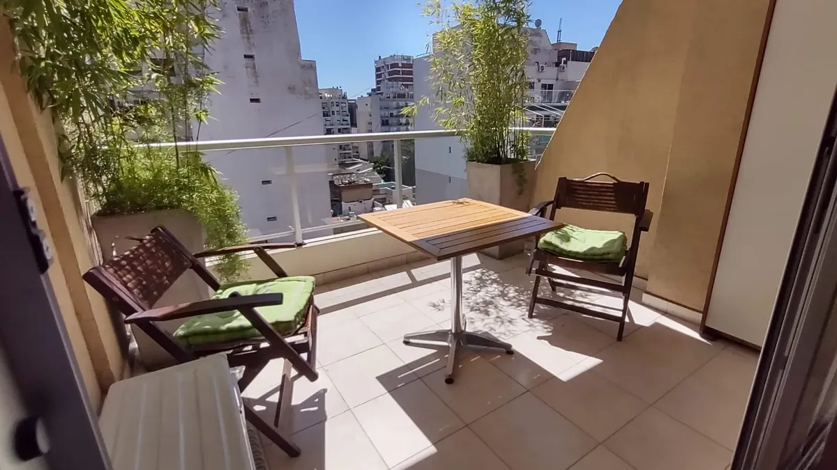 Monoambiente Amoblado Cercano Universidad Palermo, Balcón Terraza, Sol Y Ventilación, Amenities