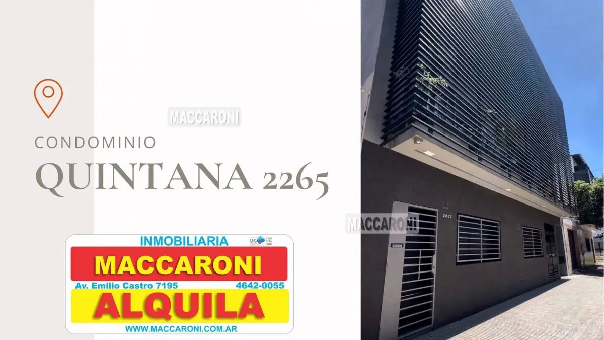 2 ambientes, cocina integrada