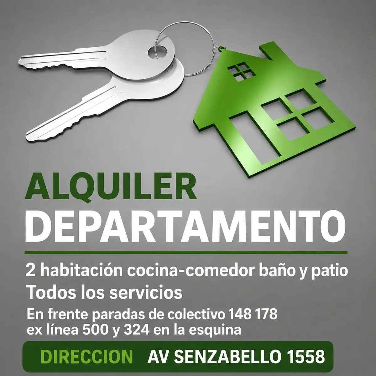 Alquiler Departamento Florencio Varela 2 Habitaciones
