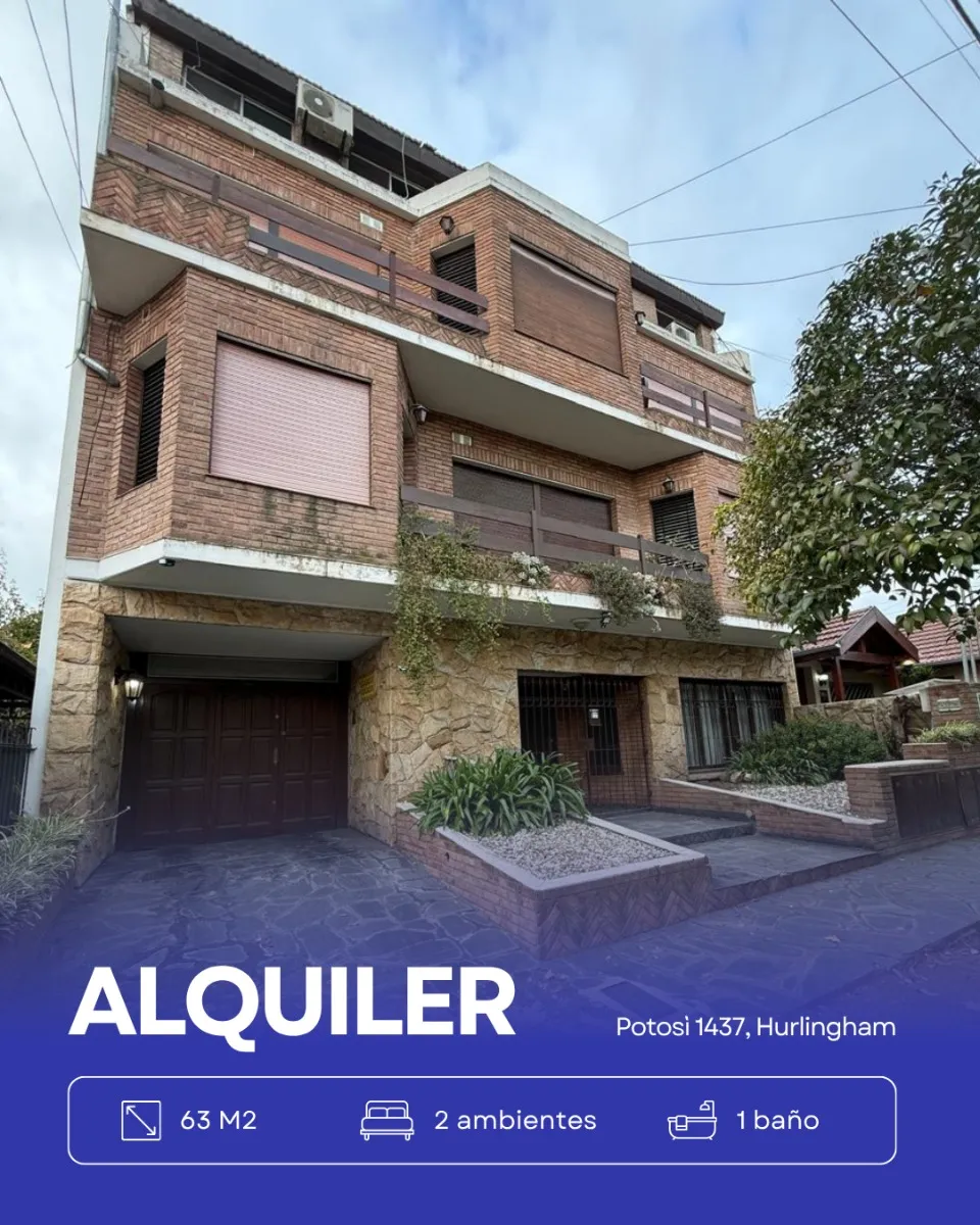 Departamento Alquiler 2 Amb Hurlingham Parque Johnston