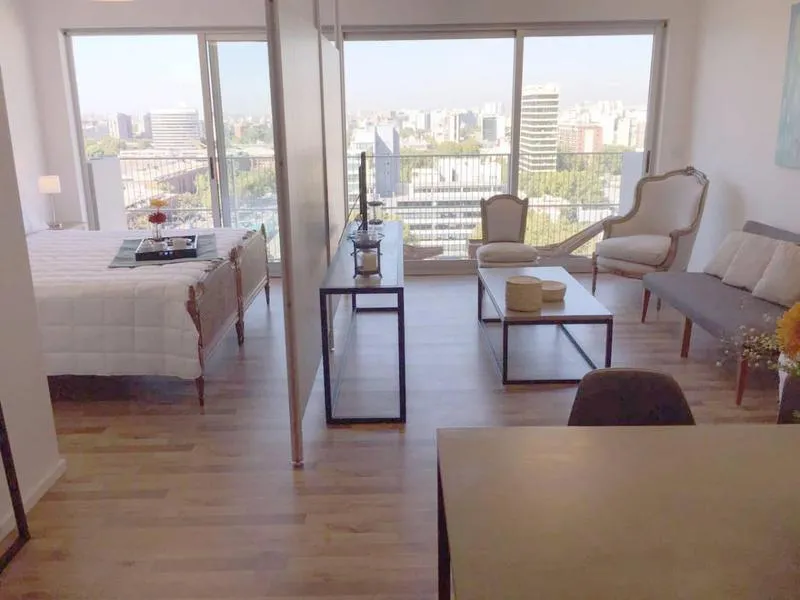 Furnished studio, Puerto Madero view