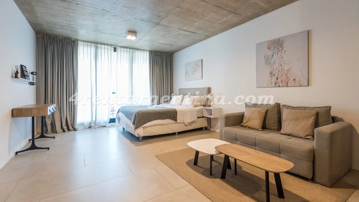 Furnished studio with balcony