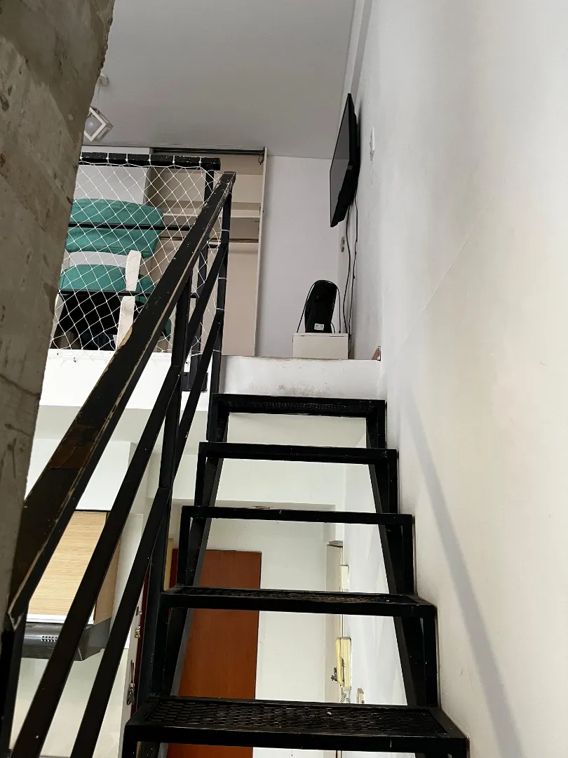 Loft mobiliado com pátio