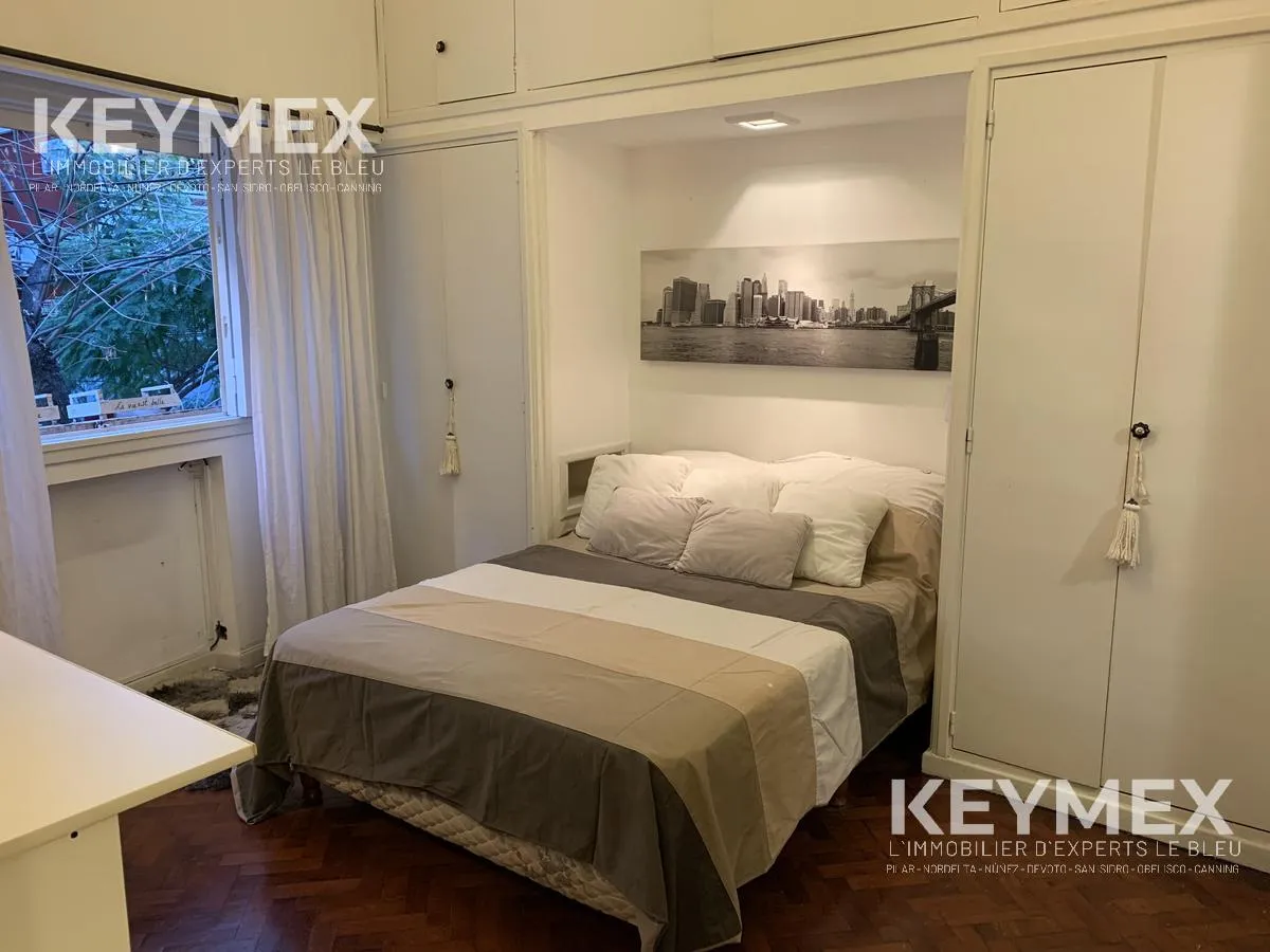 Monoambiente Recoleta, cama matrimonial
