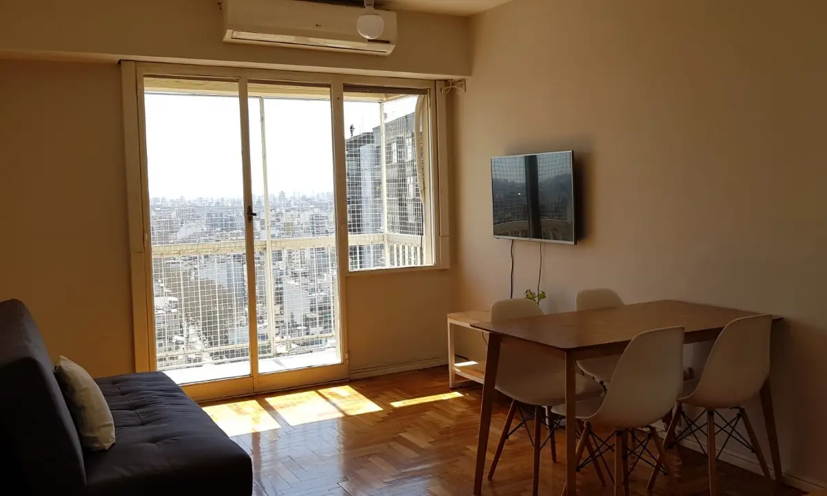 Apartamento de 3 ambientes com varanda em Caballito, aluguel temporário