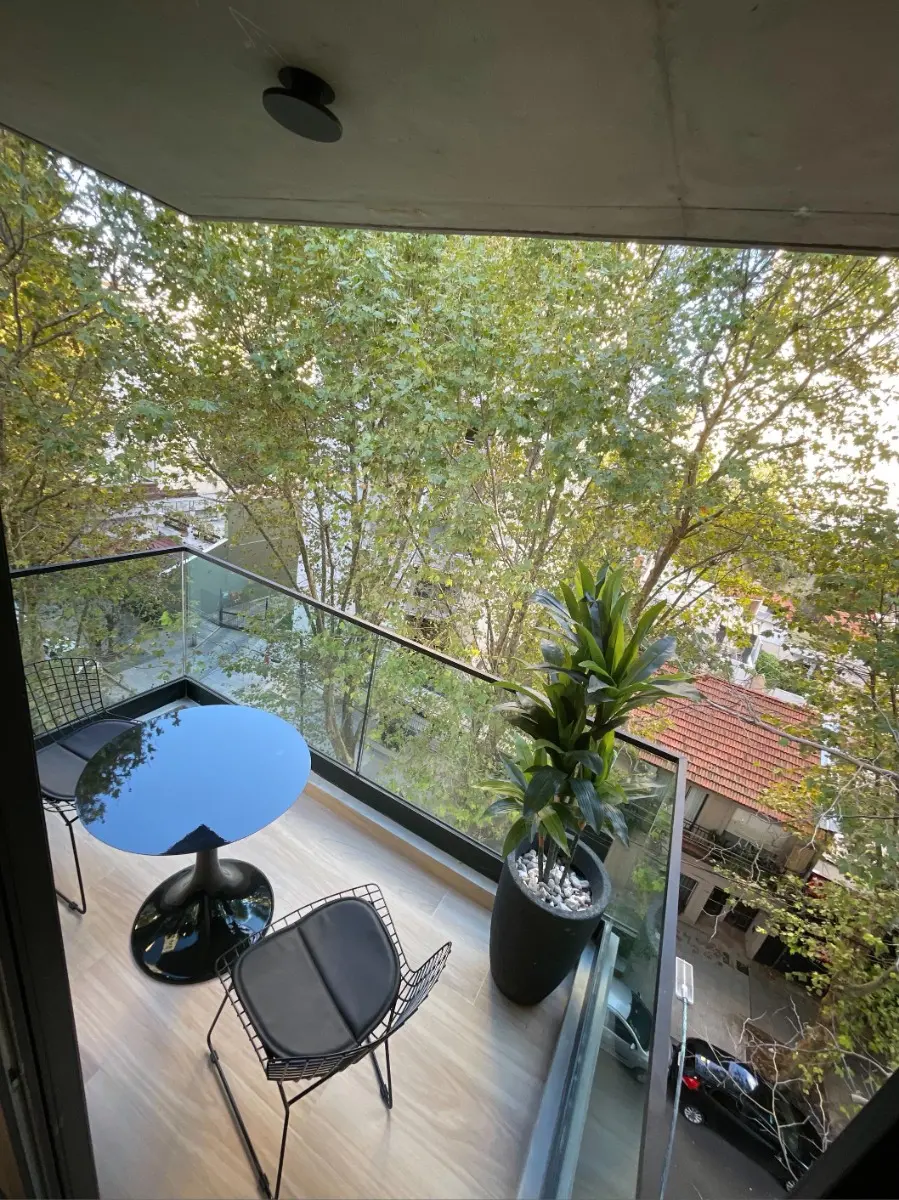Furnished studio apartment with balcony in Belgrano