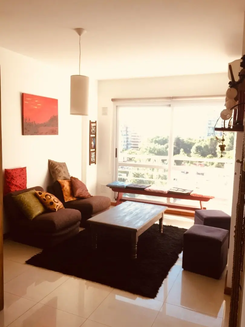 Apartamento de dois ambientes mobiliado em Flores