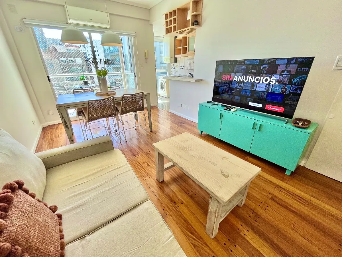 Apartamento mobiliado de 2 ambientes com piscina e vaga em Palermo Soho
