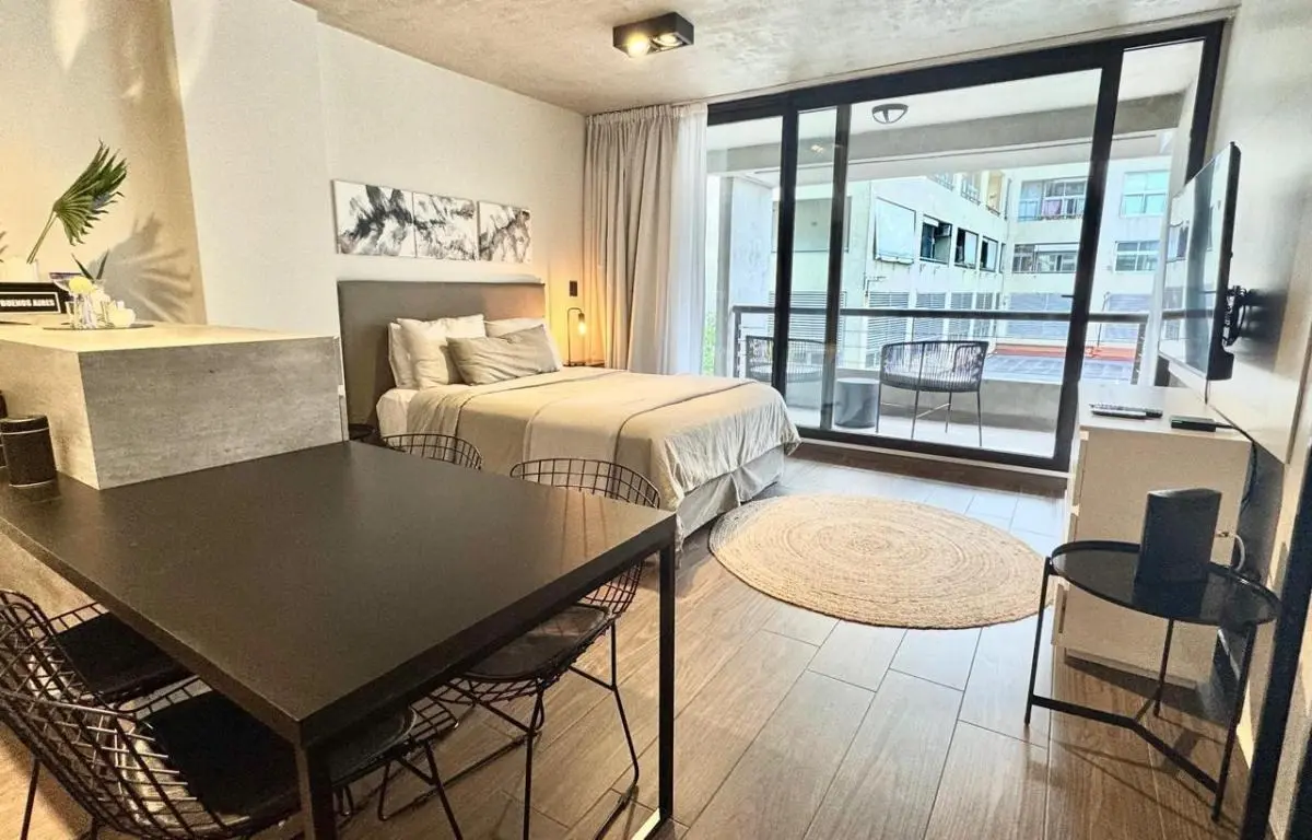 Квартира-студия с мебелью в Colegiales, 3-й этаж в Torre Brasilia