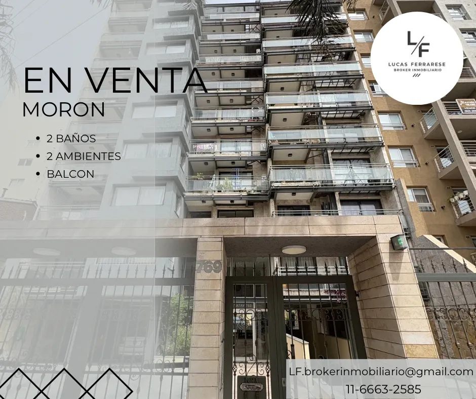 Departamento de 2 ambientes en Morón
