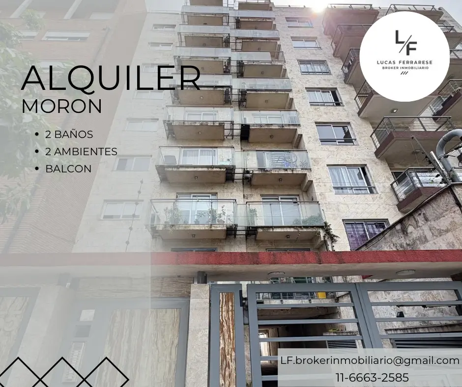 Departamento de 2 ambientes en Morón