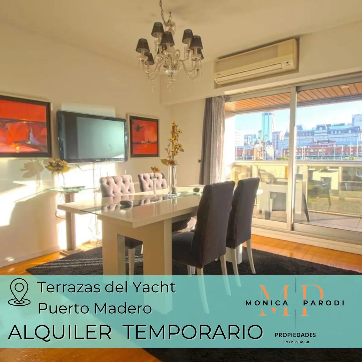 Apartamento de 1 quarto em locação temporária em Puerto Madero