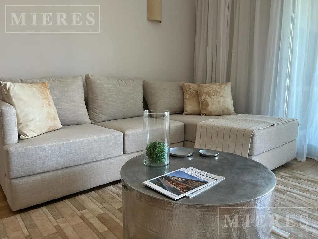 Departamento amoblado de 2 ambientes en alquiler anual en Nordelta
