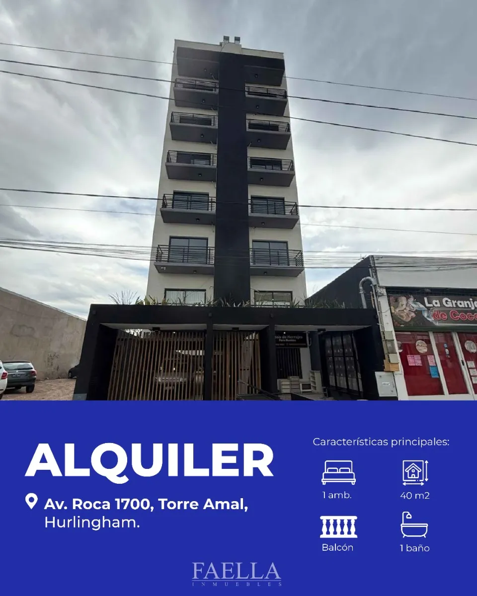 Kitnet novo (nunca habitado) com 45 m² em Hurlingham