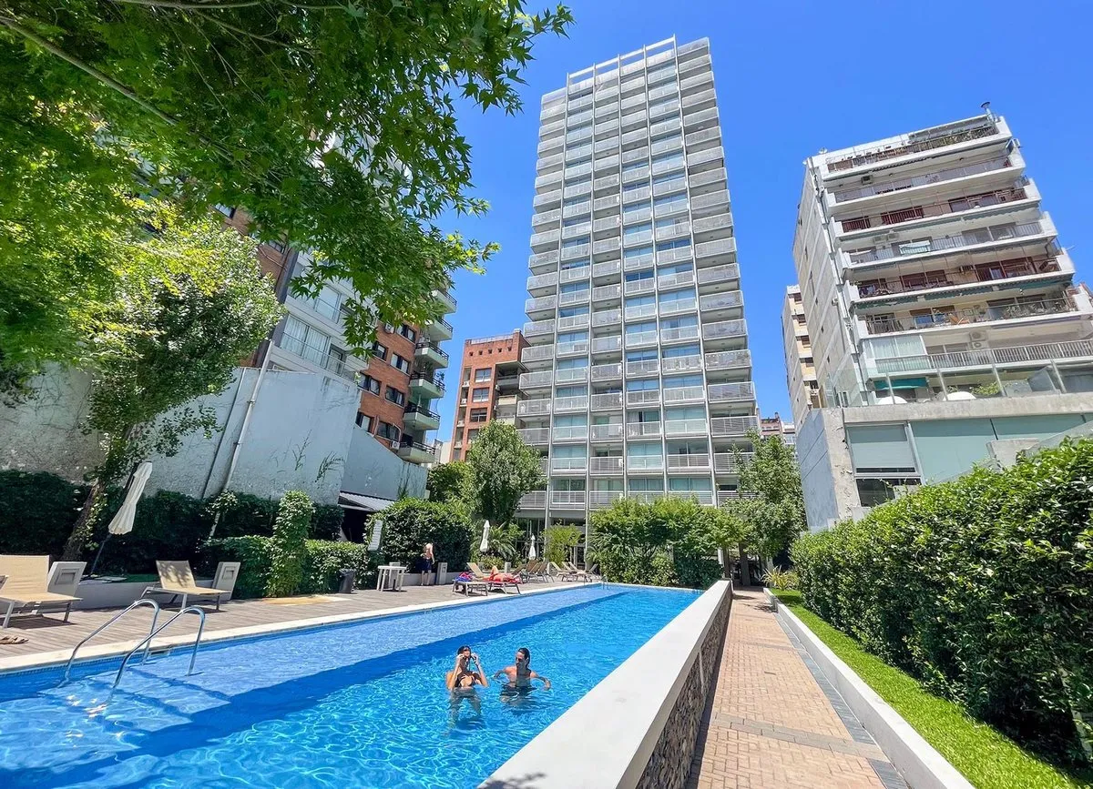 Apartamento de dois ambientes mobiliado em Palermo