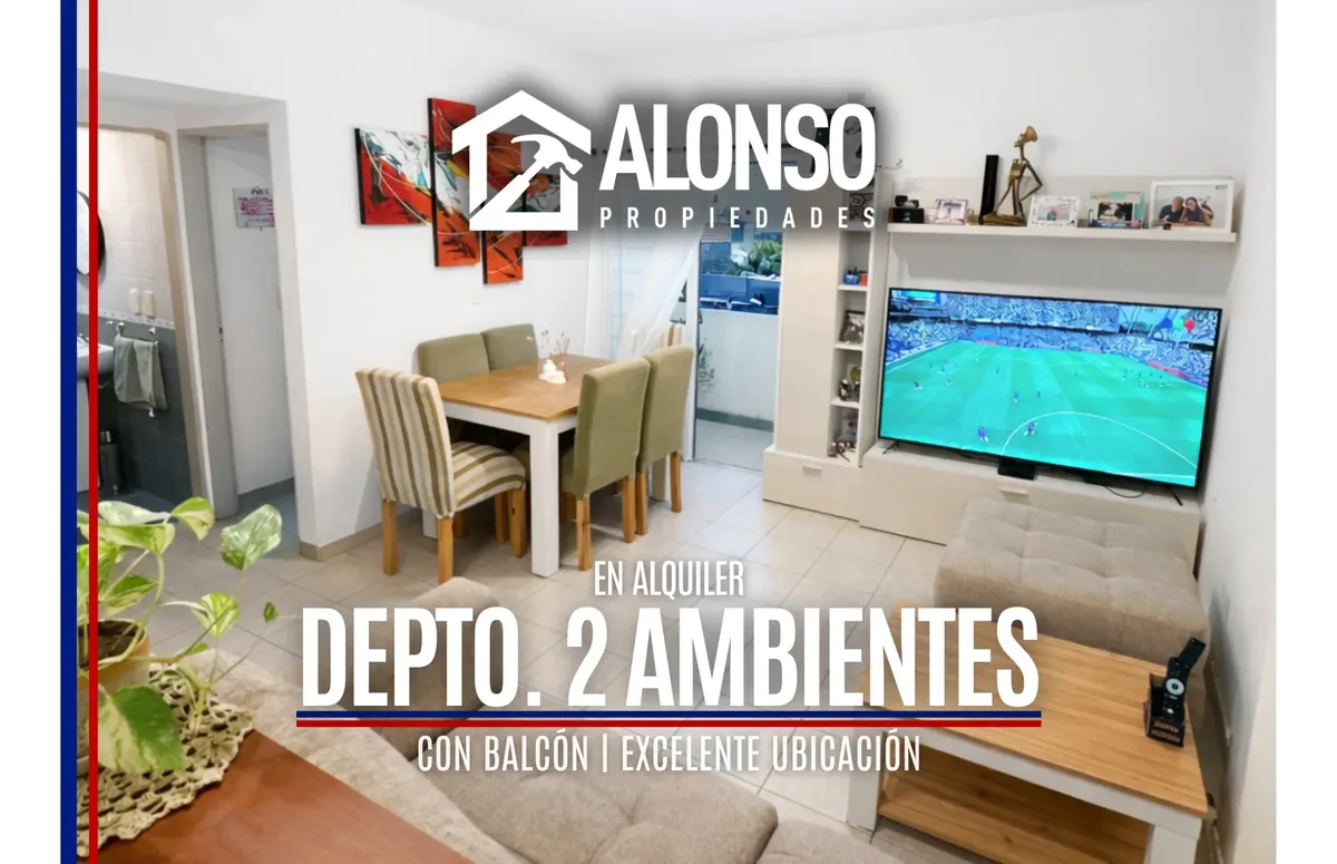 Apartamento de dois ambientes com varanda em Lanús Oeste