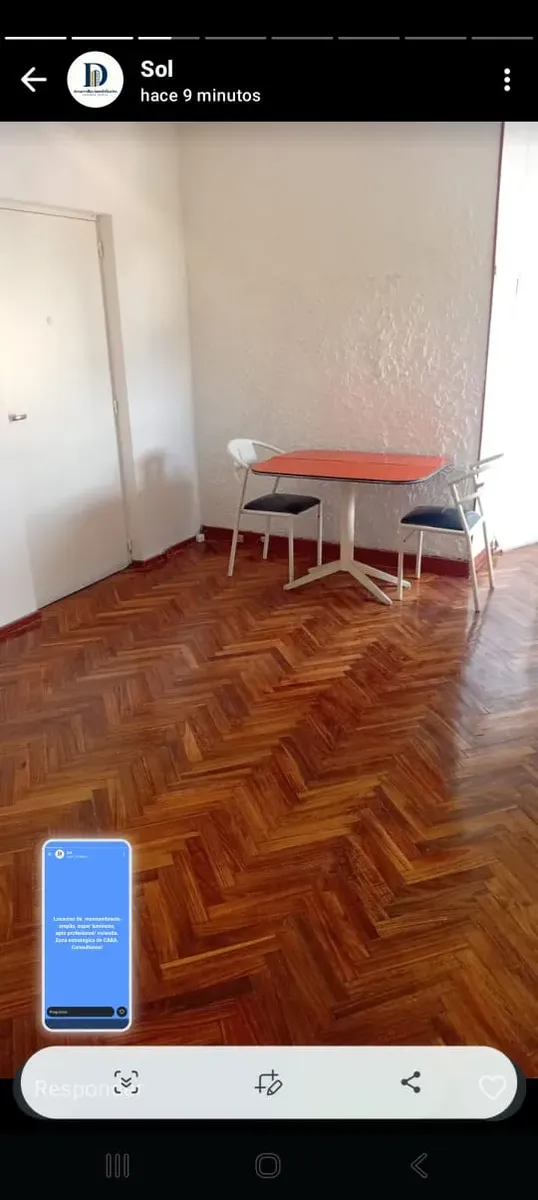 Kitnet de estúdio com cozinha independente em Caballito