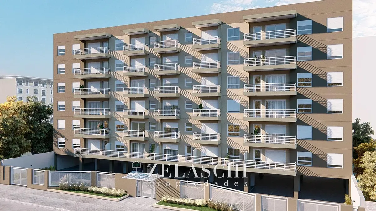 Apartamento de dois ambientes a estrear no contrafrente em Martín Coronado