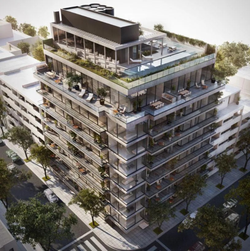 Apartamento de três ambientes novo com 2 dormitórios em Belgrano