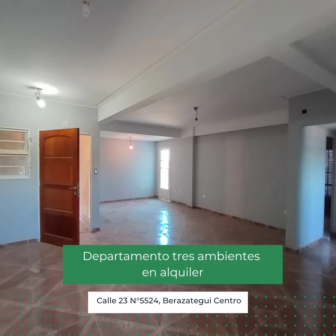 Departamento En Alquiler Tres Ambientes - Berazategui