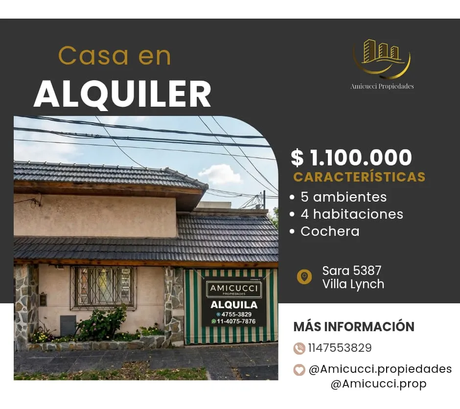 Casa de 5 ambientes em General San Martín