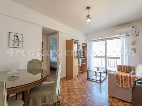 Furnished one-bedroom apartment for temporary rental in Recoleta