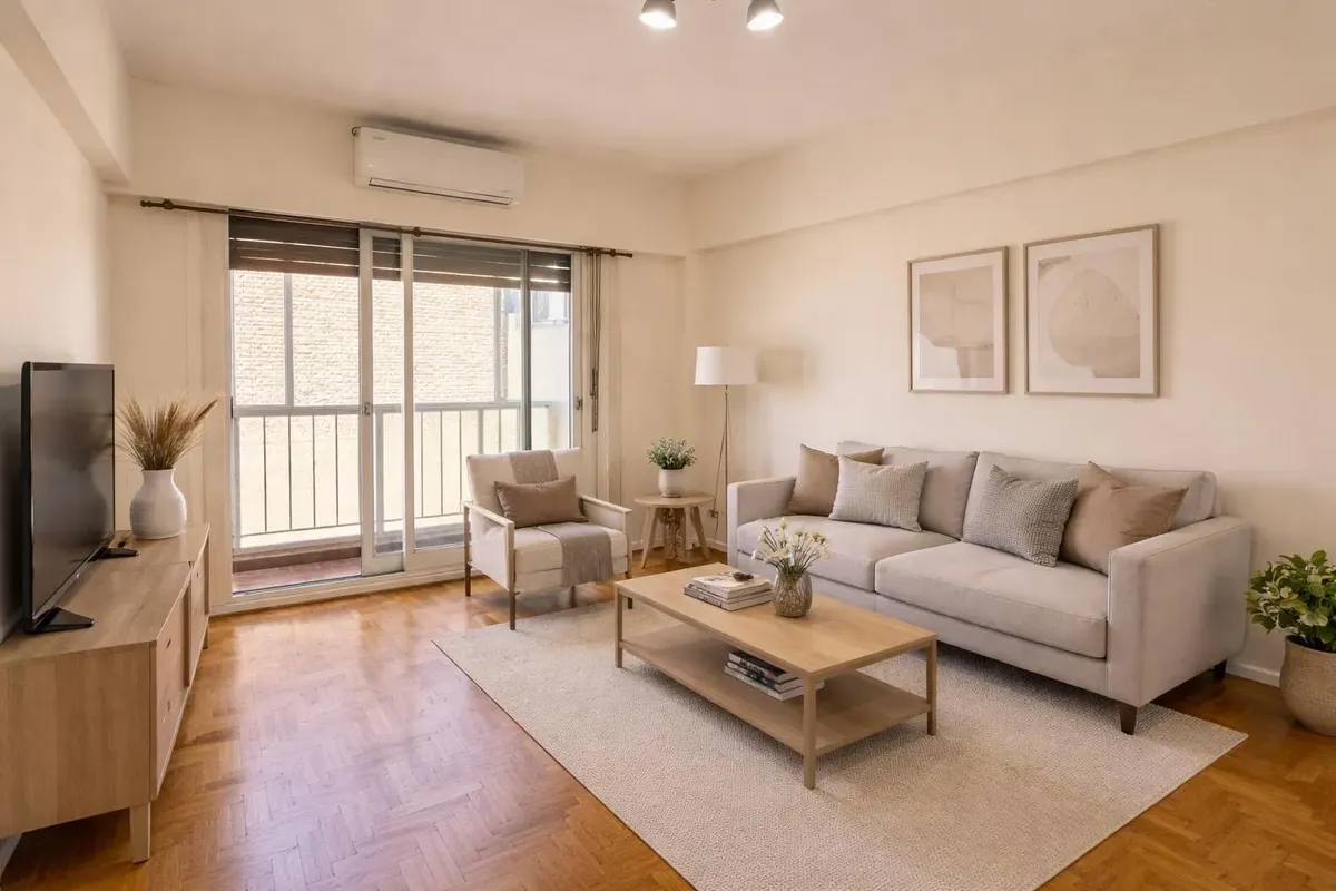Apartamento de dois ambientes sem mobília em Balvanera