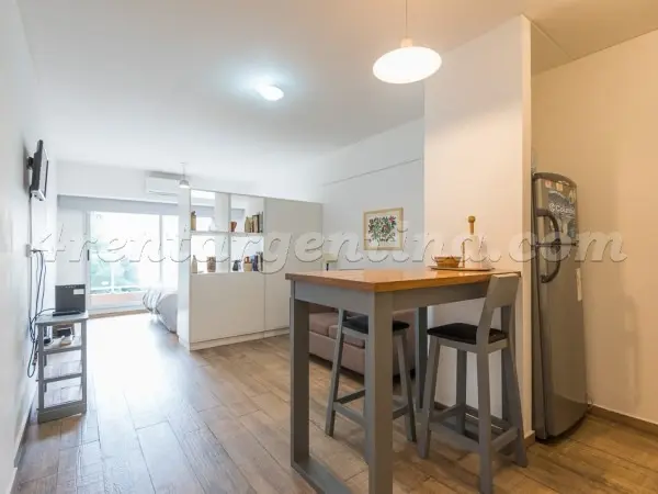 Меблированная квартира-студия для краткосрочной аренды в Recoleta