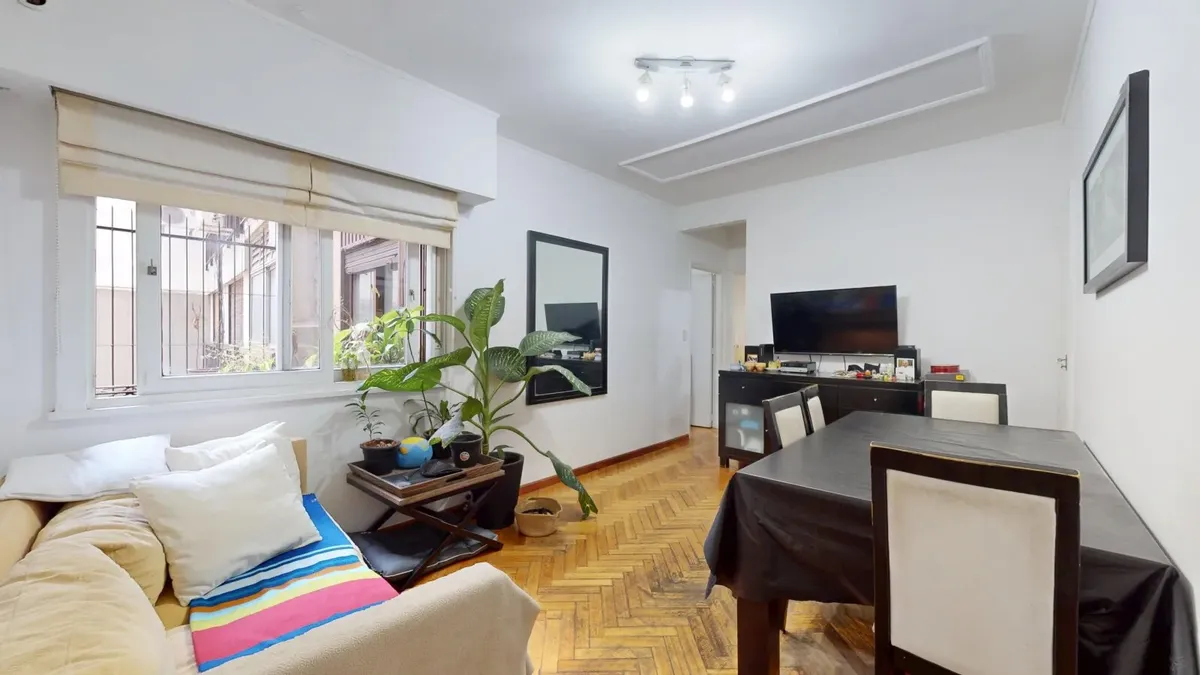 Apartamento de três ambientes com 2 dormitórios em Balvanera