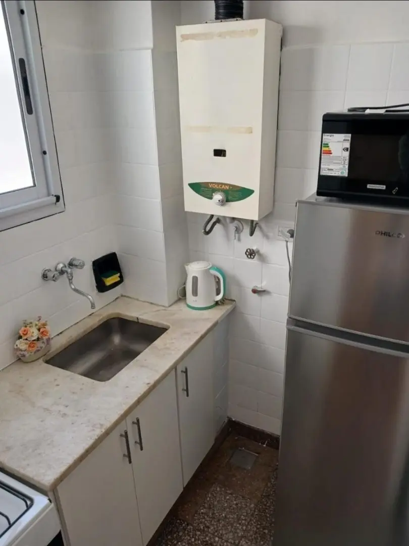Apartamento tipo kitnet mobiliado em Palermo, frente ao Parque Las Heras