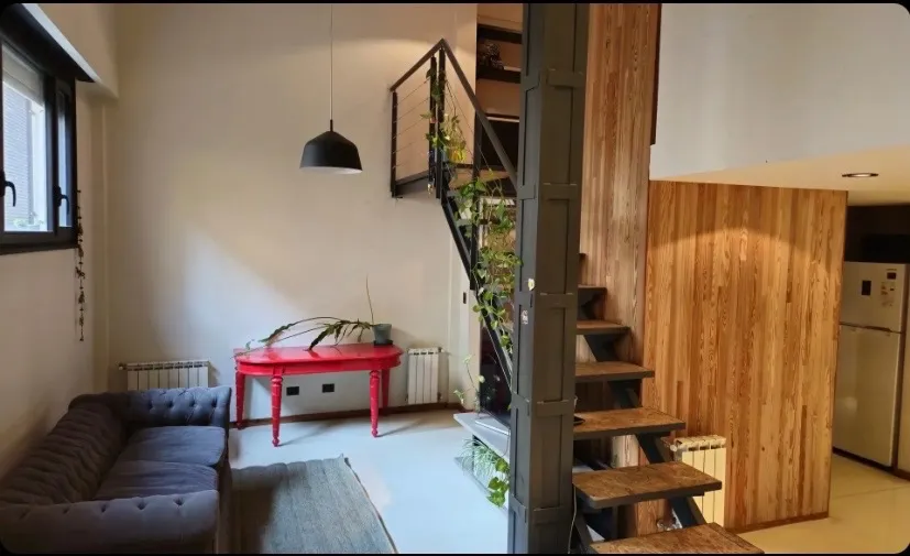 Loft mobiliado de 1 quarto com pátio em San Telmo