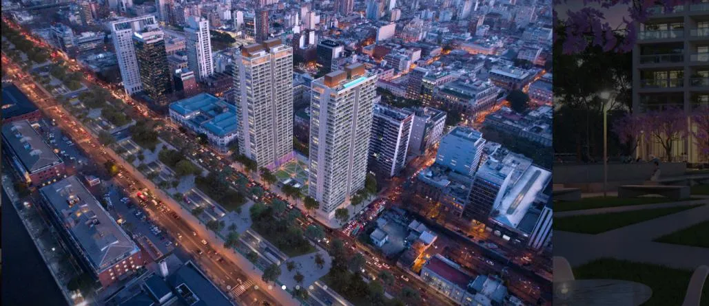 Apartamento de um ambiente mobiliado e equipado em Puerto Madero