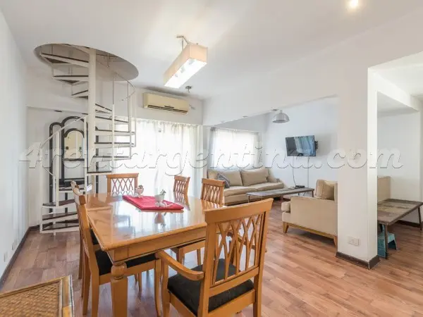 Двухкомнатная квартира с мебелью в Belgrano для временного проживания